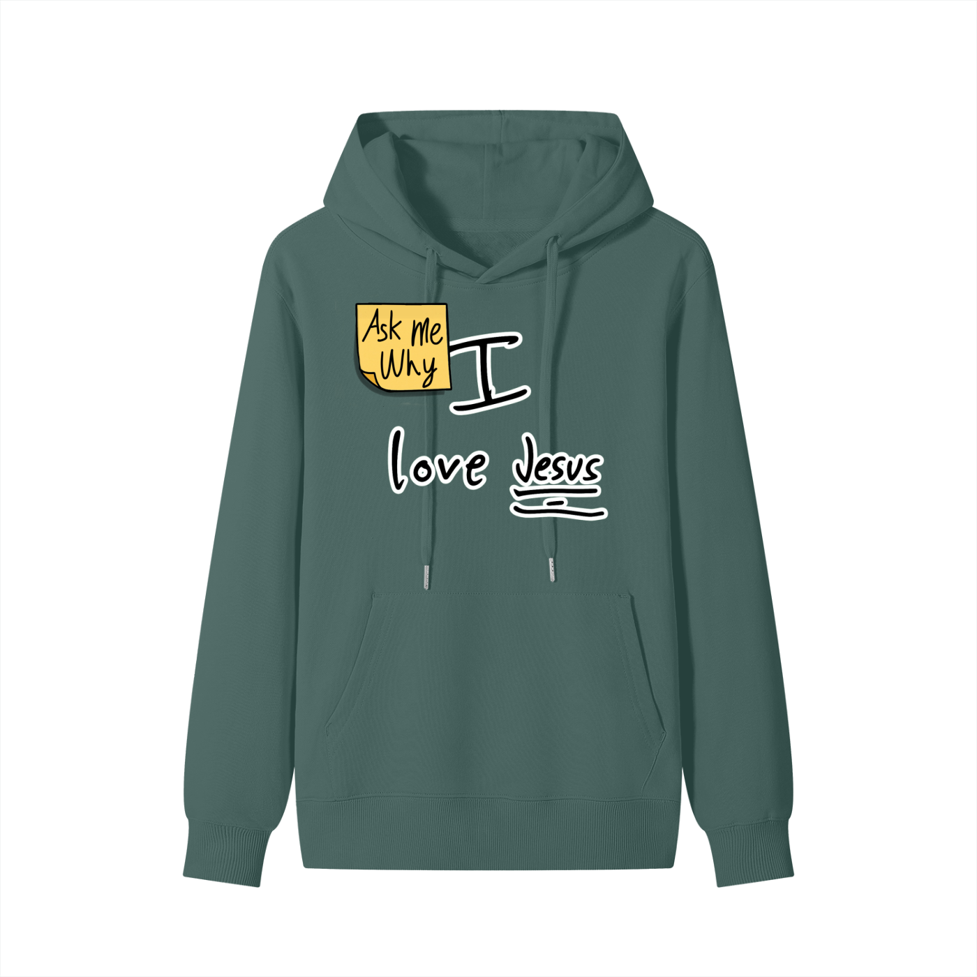 Ask Me Why I Love Jesus Unisex Cotton Hoodie