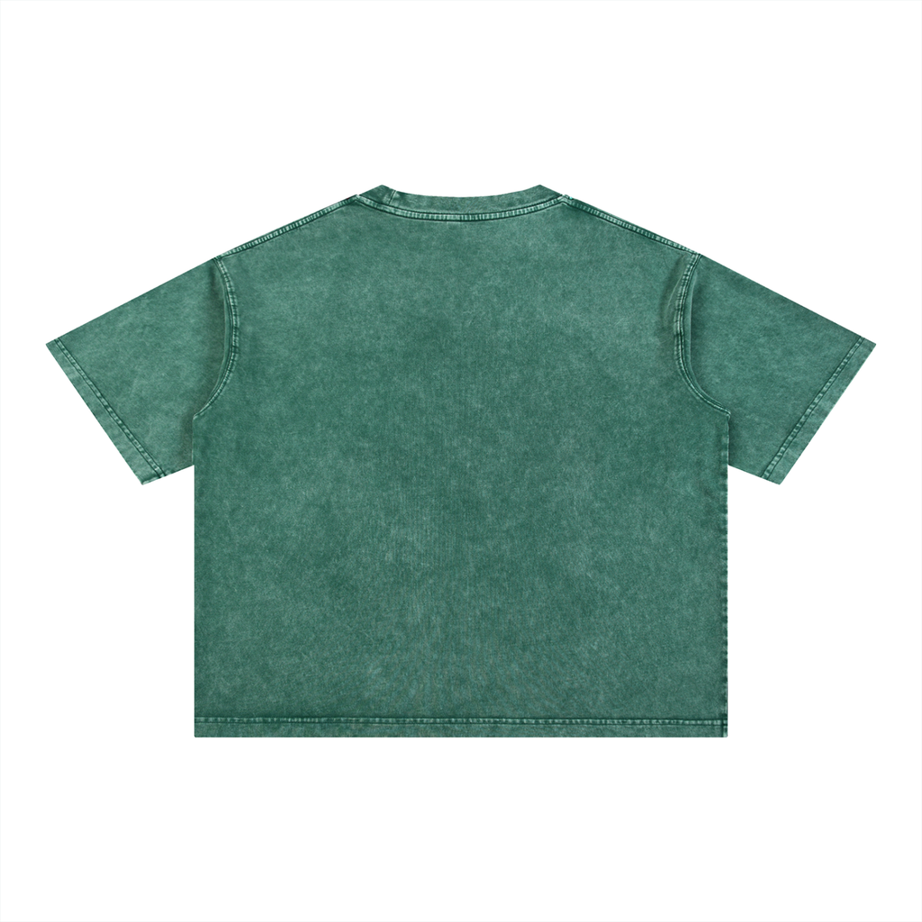 Free Hugs Boxy Mineral Wash oversized Cotton T-Shirt