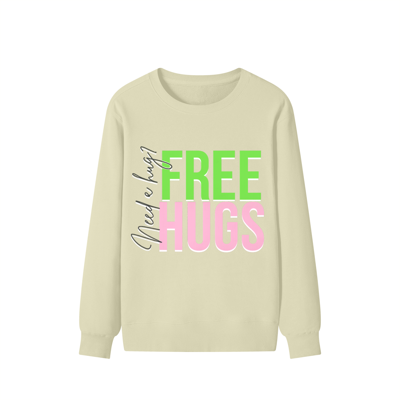 Free Hugs Unisex Cotton Sweatshirt