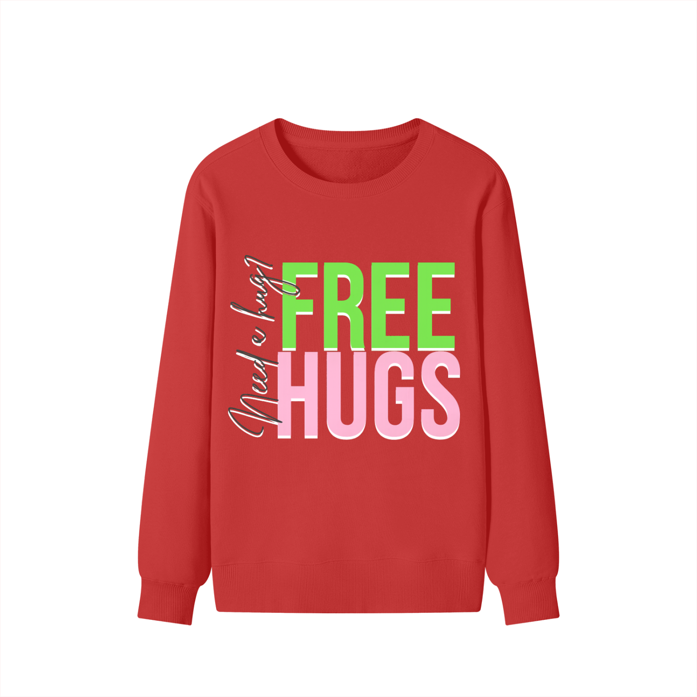 Free Hugs Unisex Cotton Sweatshirt