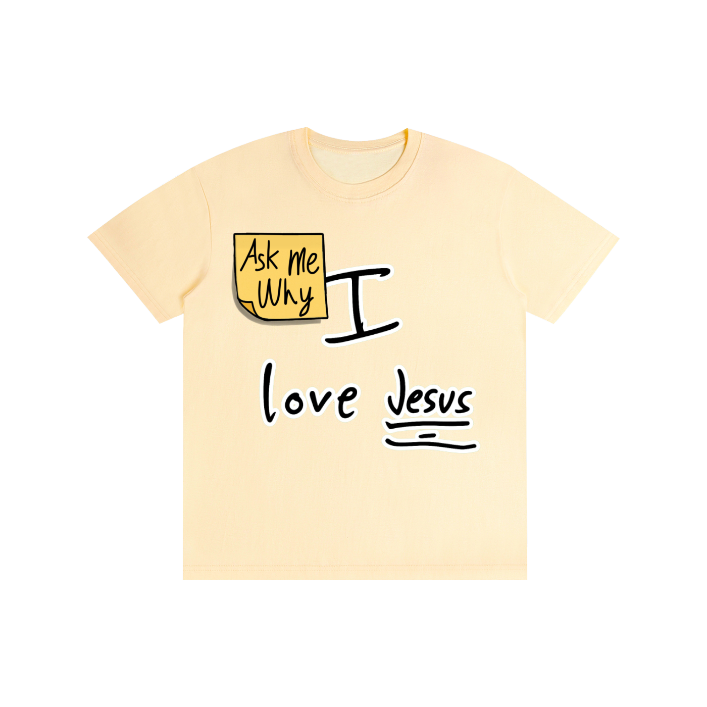 Ask me why I love Jesus Cotton T-shirt