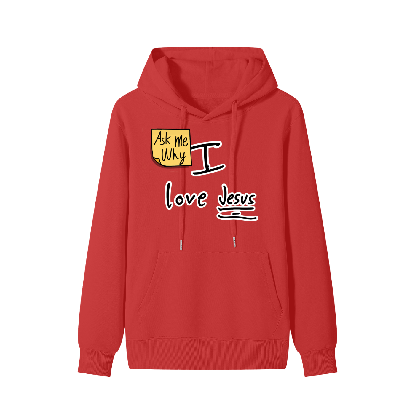 Ask Me Why I Love Jesus Unisex Cotton Hoodie
