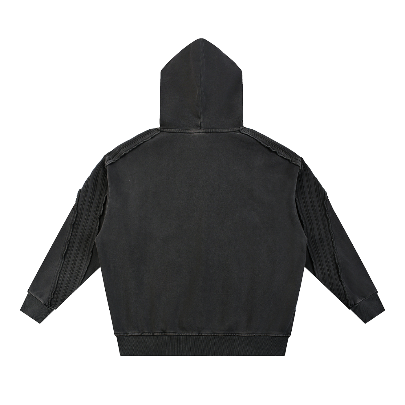 Ask Me Why I Love Jesus Snow Washed Tape Raw Edge Hoodie