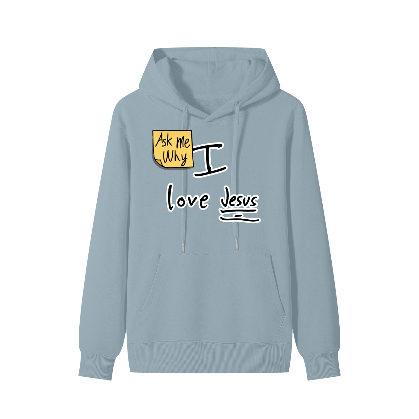 Ask Me Why I Love Jesus Unisex Cotton Hoodie