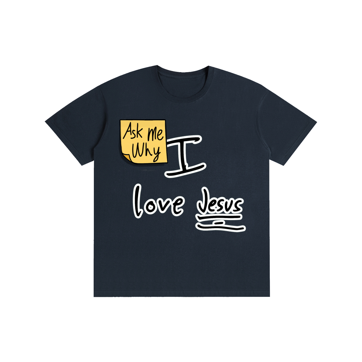 Ask me why I love Jesus Cotton T-shirt