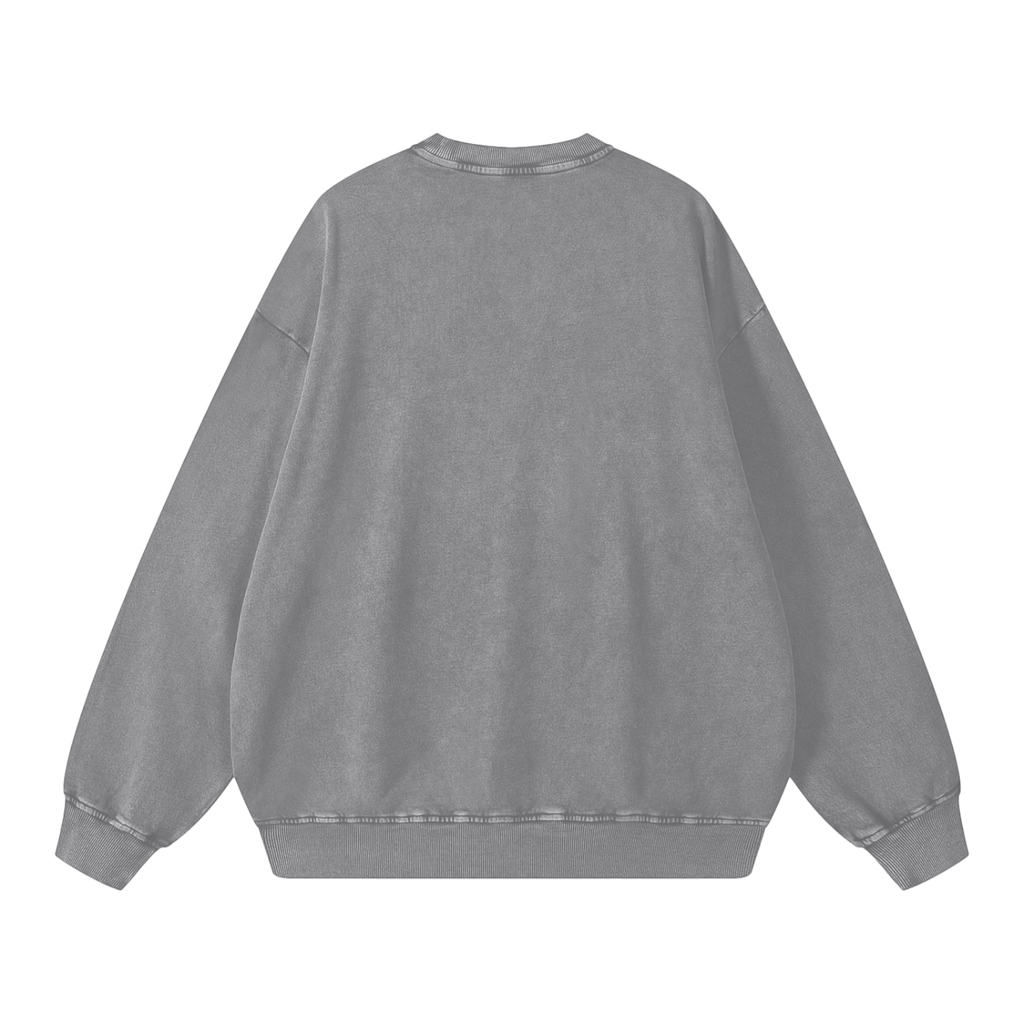 Free Hugs Snow Washed Oversized Sweatshirt