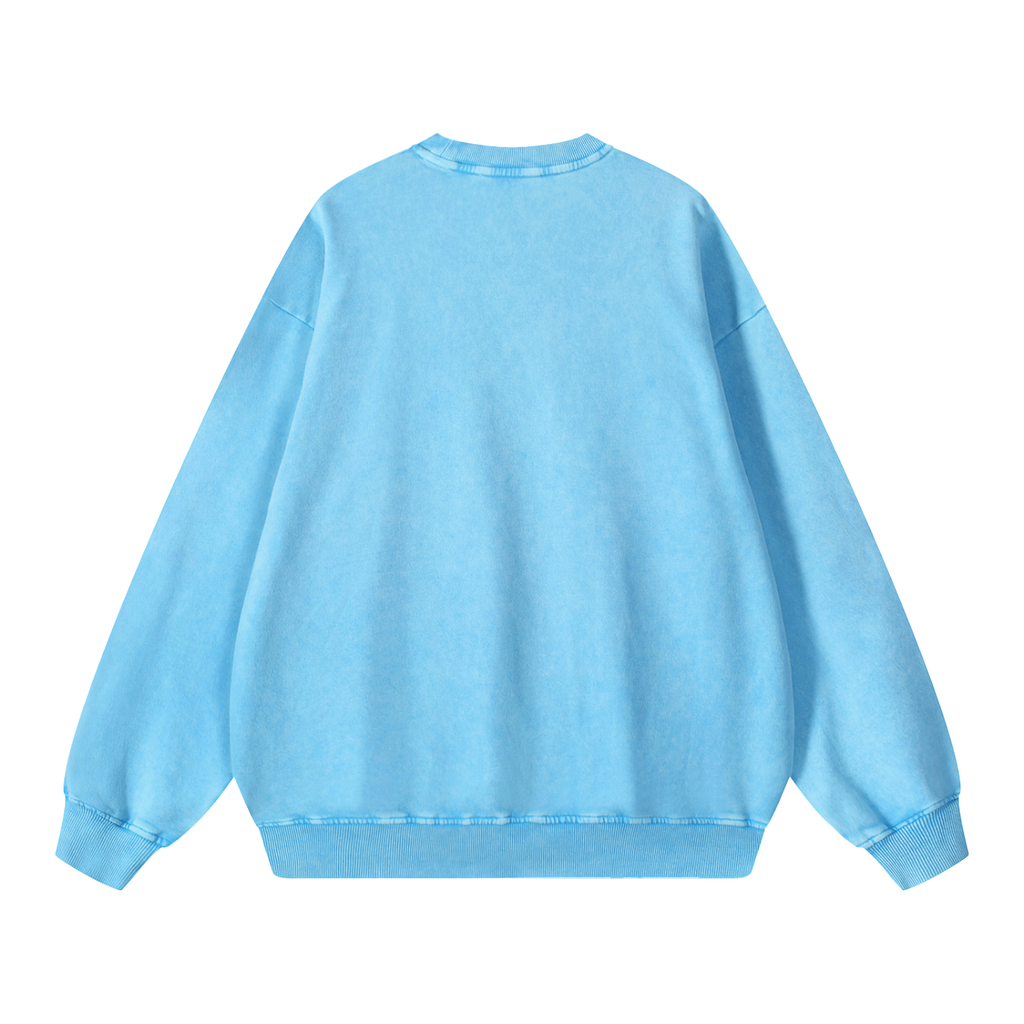 Free Hugs Snow Washed Oversized Sweatshirt