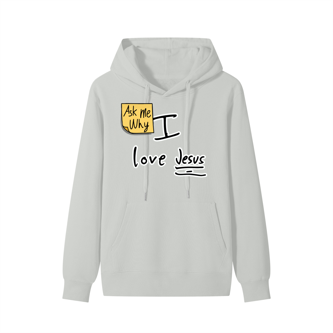Ask Me Why I Love Jesus Unisex Cotton Hoodie