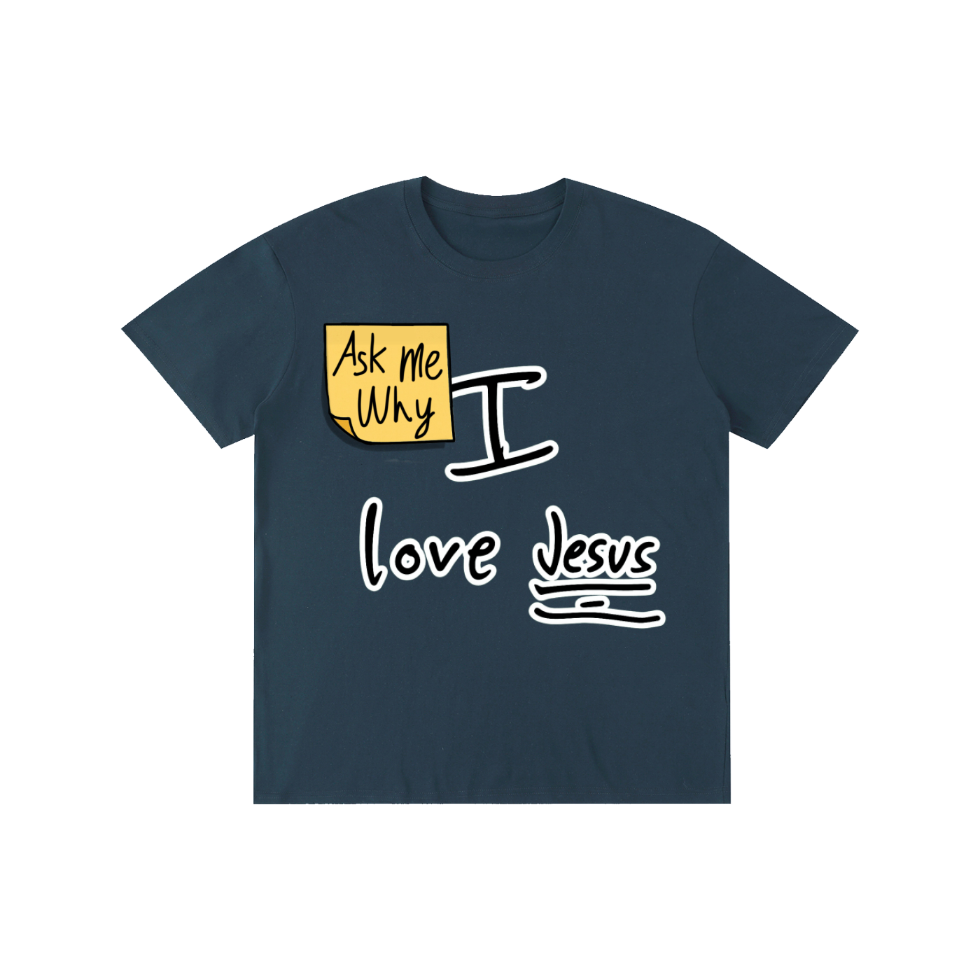 Ask me why I love Jesus Cotton T-shirt