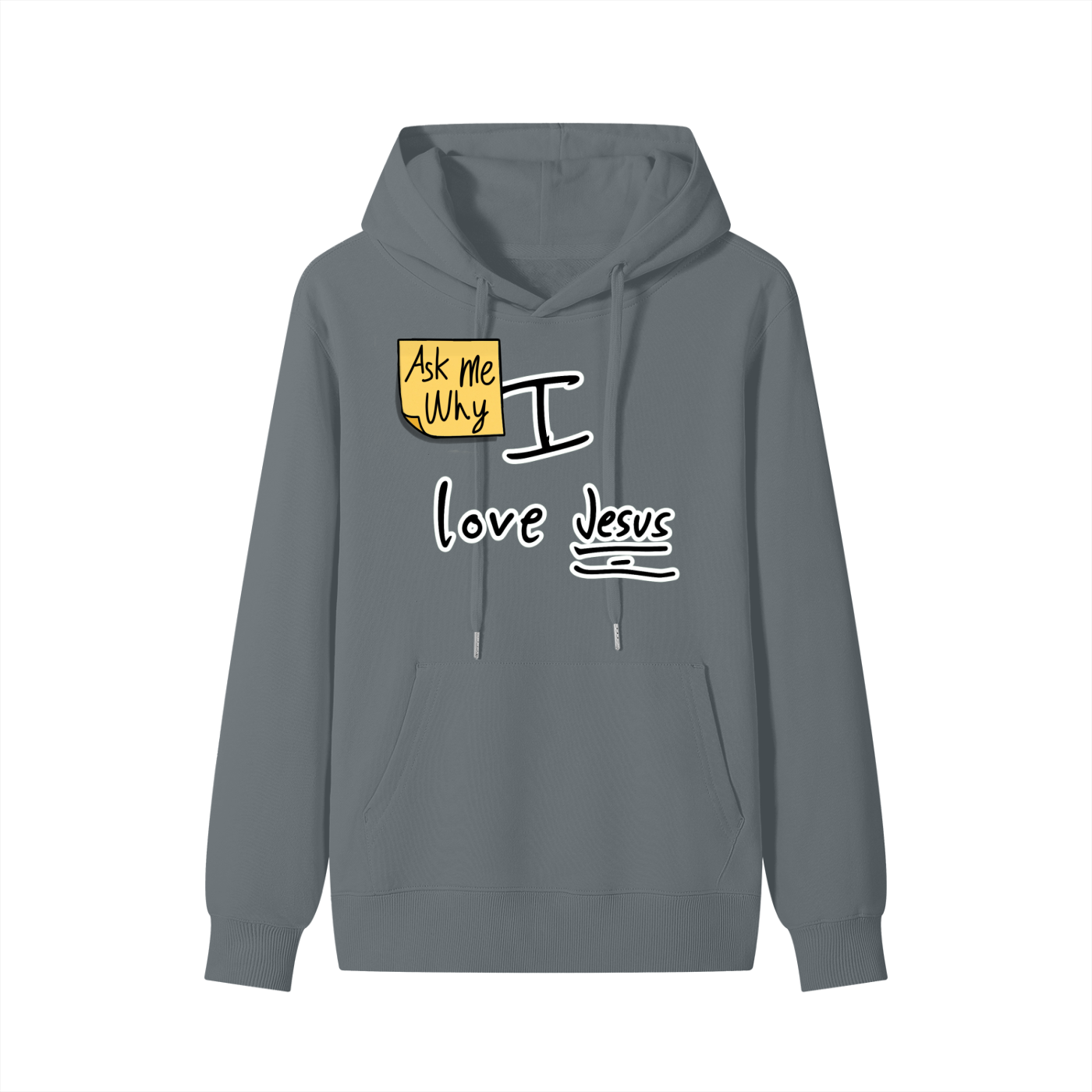Ask Me Why I Love Jesus Unisex Cotton Hoodie