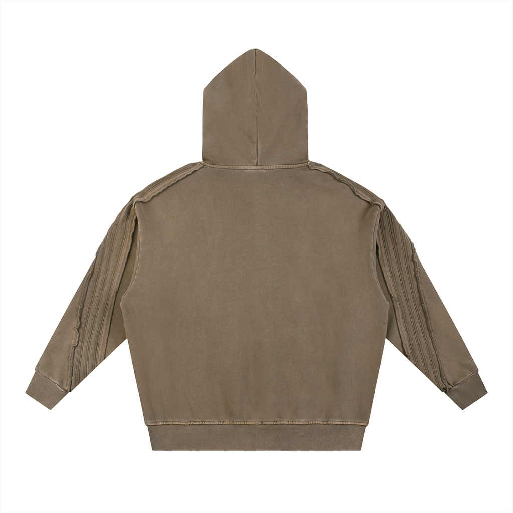Ask Me Why I Love Jesus Snow Washed Tape Raw Edge Hoodie