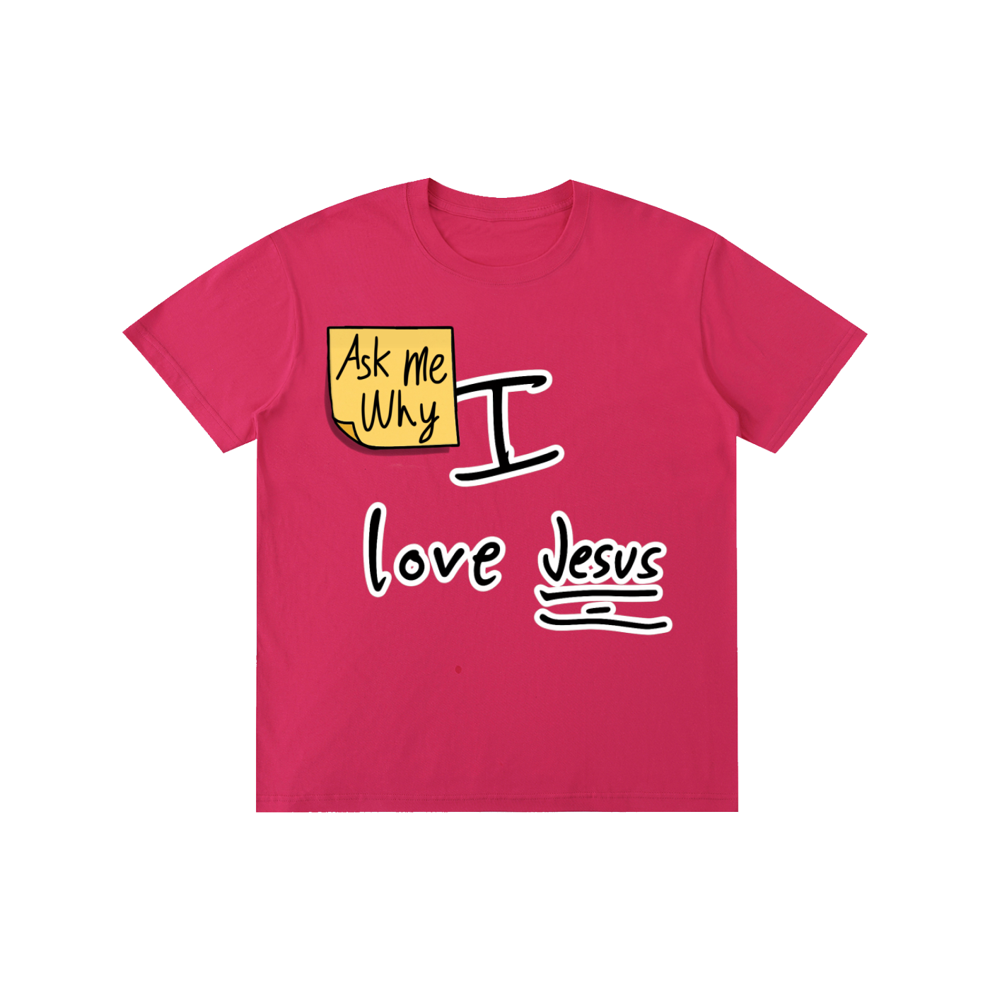 Ask me why I love Jesus Cotton T-shirt