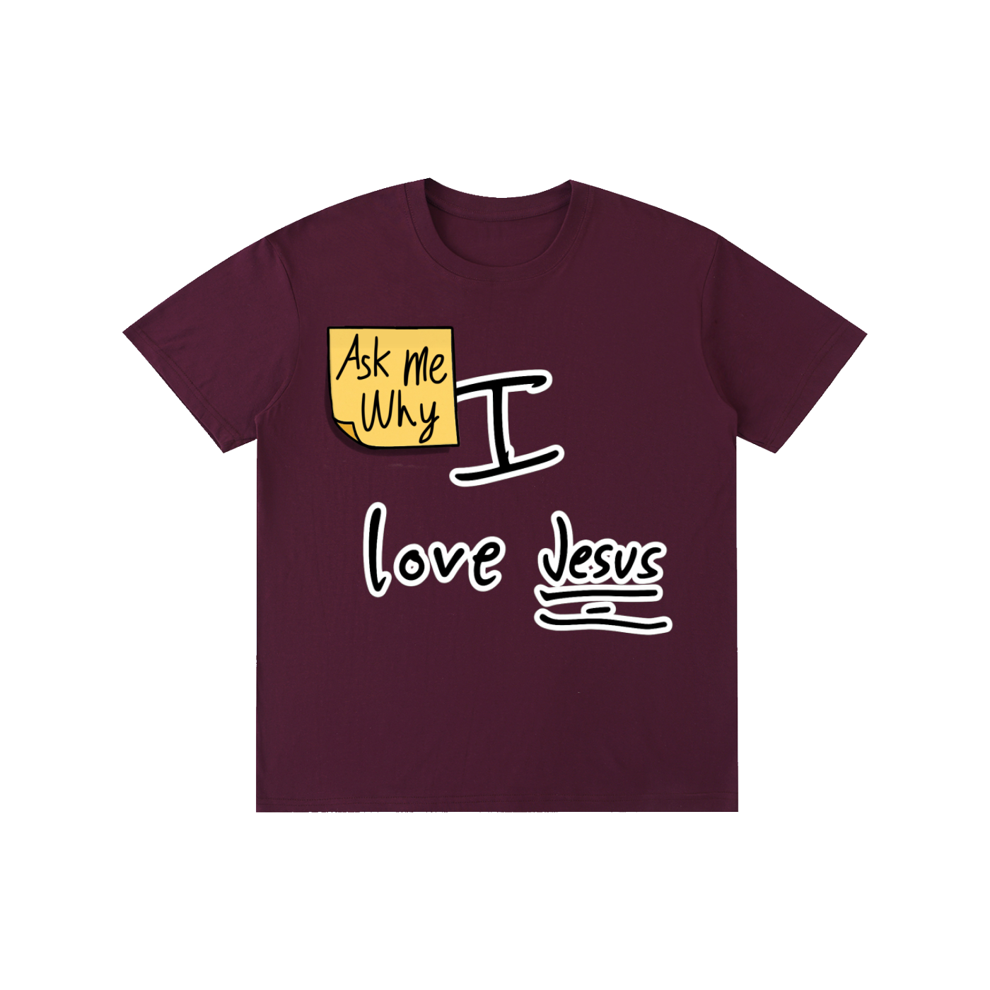 Ask me why I love Jesus Cotton T-shirt