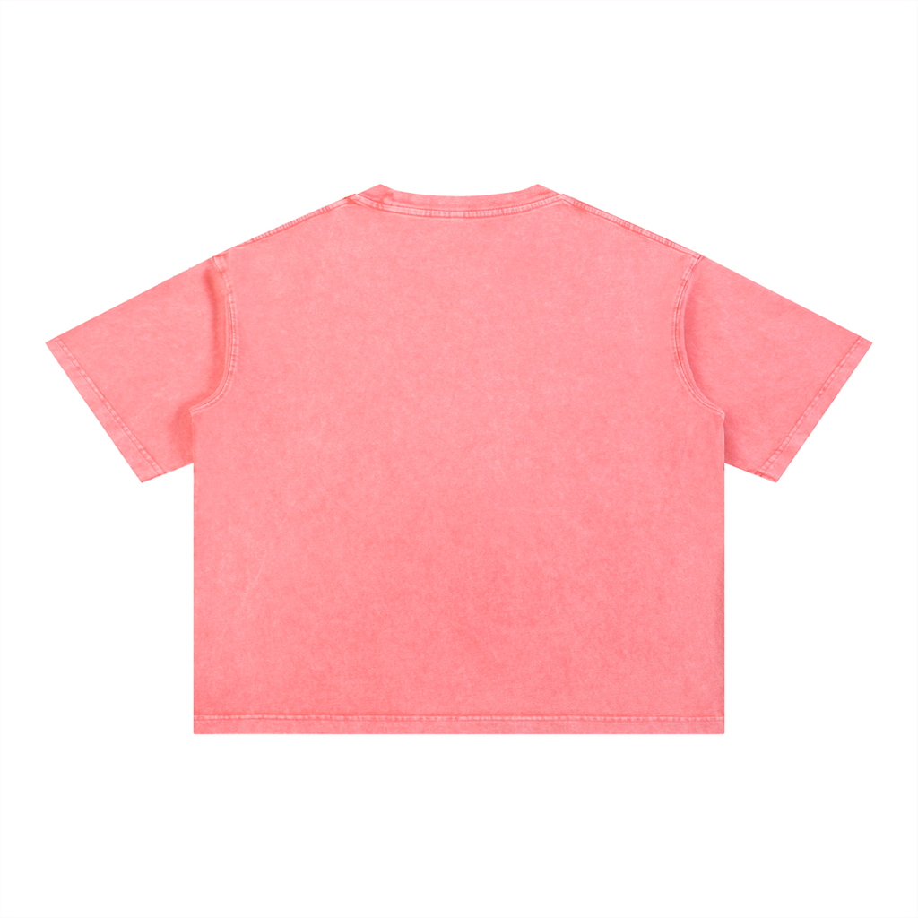 Free Hugs Boxy Mineral Wash oversized Cotton T-Shirt
