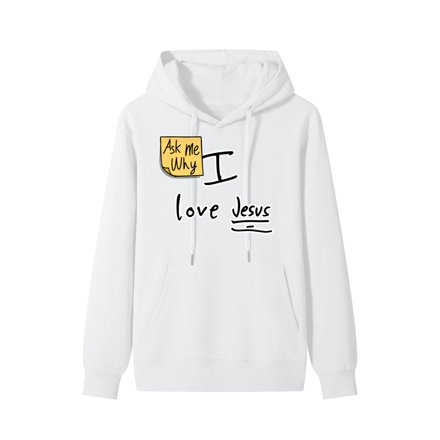 Ask Me Why I Love Jesus Unisex Cotton Hoodie