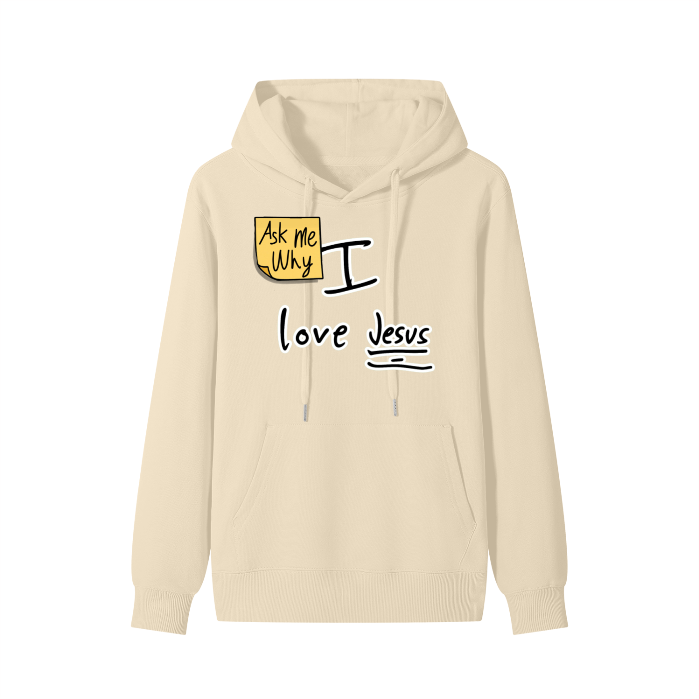 Ask Me Why I Love Jesus Unisex Cotton Hoodie