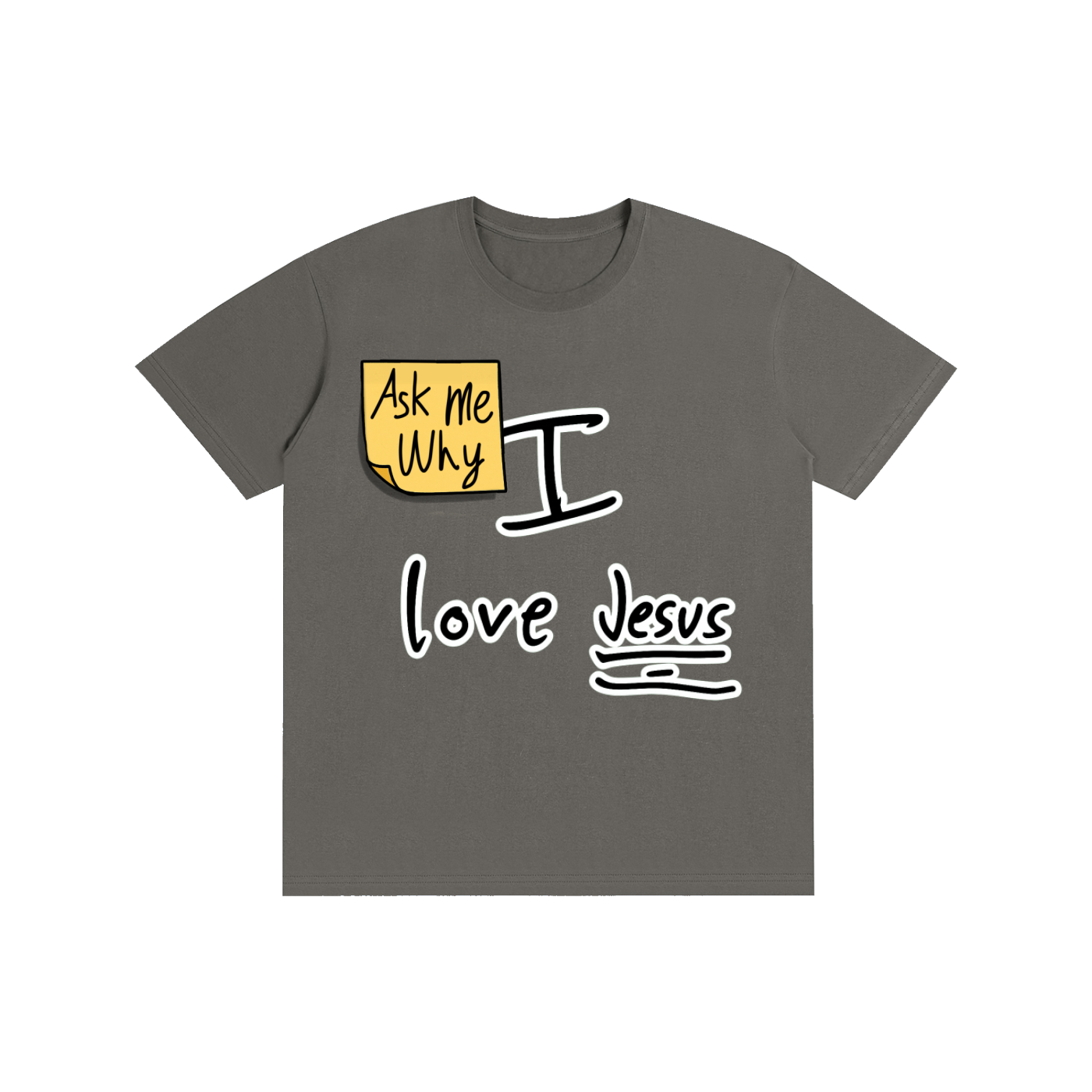 Ask me why I love Jesus Cotton T-shirt