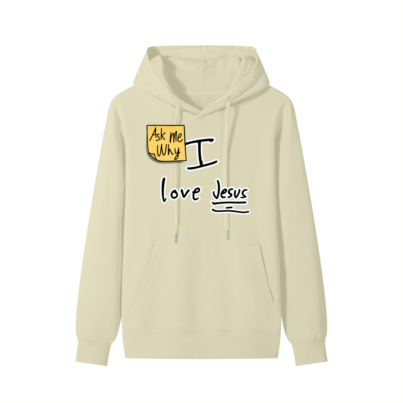 Ask Me Why I Love Jesus Unisex Cotton Hoodie