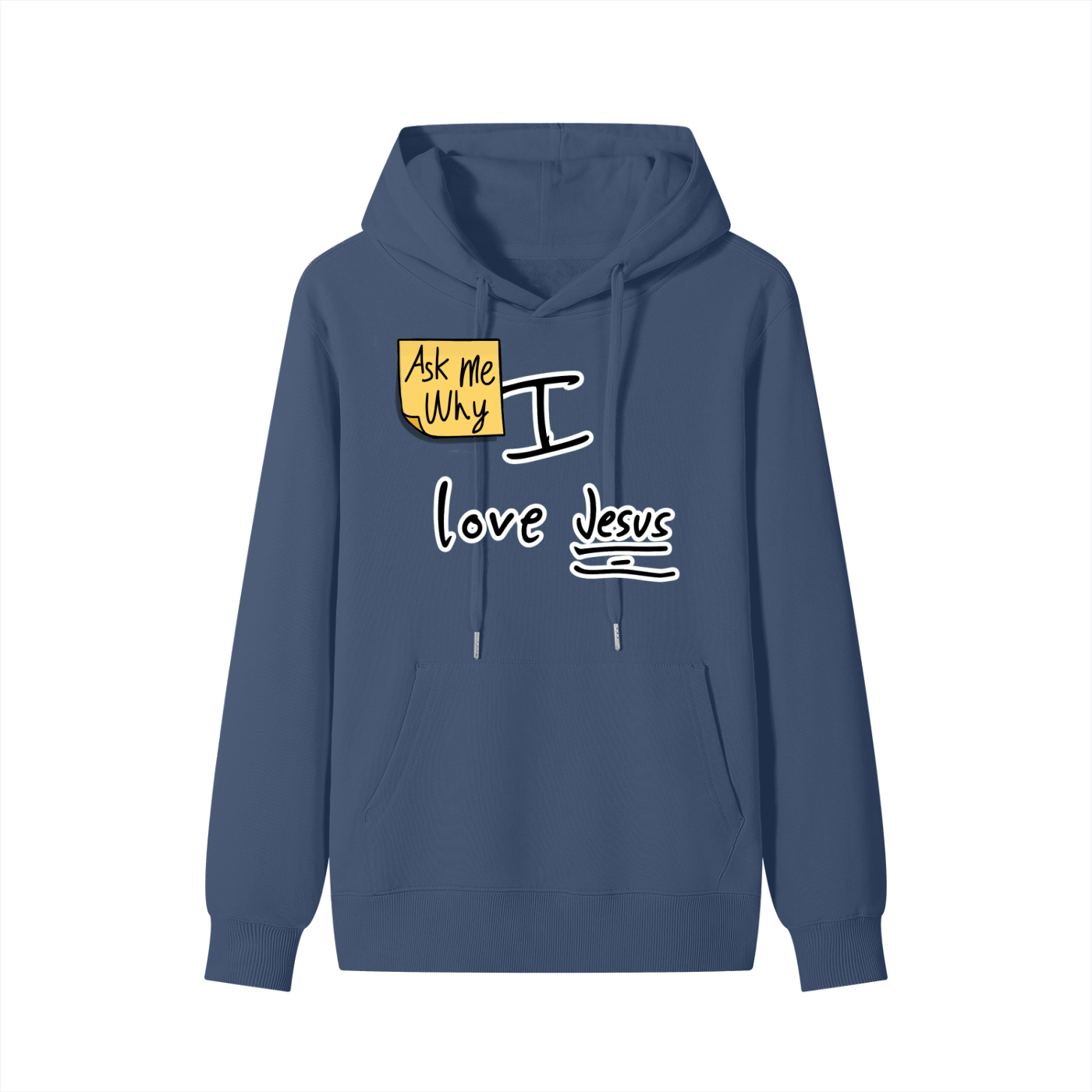 Ask Me Why I Love Jesus Unisex Cotton Hoodie